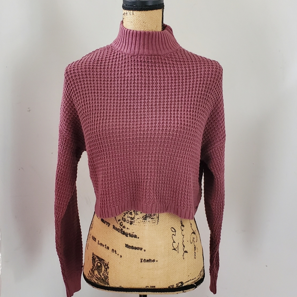 Hollister Waffle Knit Crop Sweater